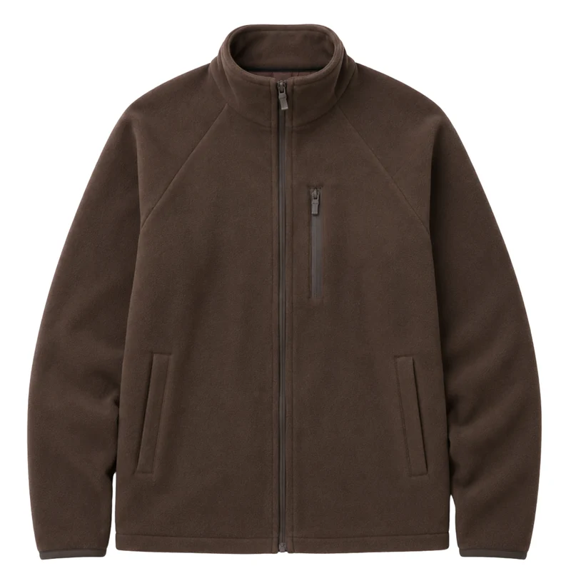 Fleecejacke Damen braun