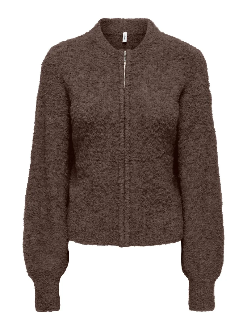 ONLBOUBLE LS O-NECK ZIP CARDIGAN KN